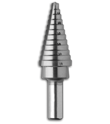 3/16 In. to 7/8 In. High-Speed Steel Step Drill Bit