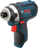 Bosch Impact Driver, with "BOSCH" and "LITHIUM-ION" text visible.