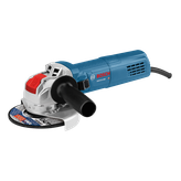 Bosch GWX10-45E HD angle grinder with X-LOCK and a grinding wheel.