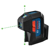 Bosch Professional GPL 100-30 G laser level, with green laser lines.