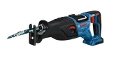 Bosch GSA18V-110 HD reciprocating saw with a blade that reads "EDGE EXTREME CUTS Demoli".