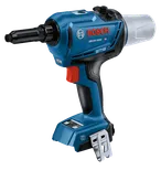 Bosch GRG18V-3600C HD Brushless Motor Rivet Tool with reset, auto, and on/off buttons.