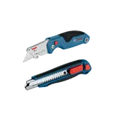 Bosch H11-14100-1 2 pc utility knife kit on a white background.