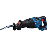Bosch GSA18V-126 reciprocating saw, blade marked 'EDGE EXTREME CUTS Demolition' and '5/8 TPI RDN9V'.