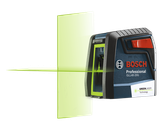 Product Image Dynamic of Bosch GLL40-20G Green-Beam Self-Leveling Cross-Line Laser on a white background.