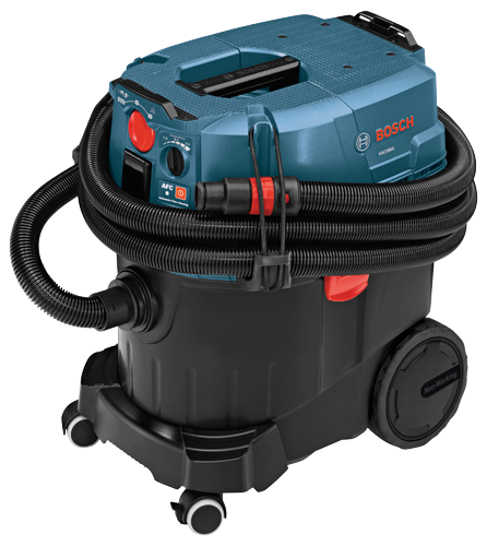 Bosch vacuum cleaner with hose and handle.