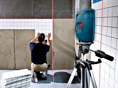 Self-Leveling Three-Line Laser_Wall Tiling