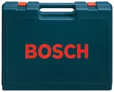 BOSCH dark blue and orange tool case.