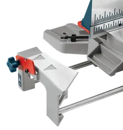 Tool with blue and red accents, including measurements.