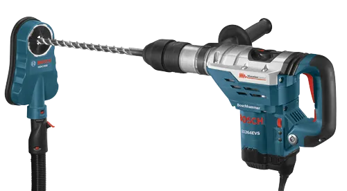 Bosch HDC200 and Boschhammer 11264EVS electric drills, with Vibration Control.