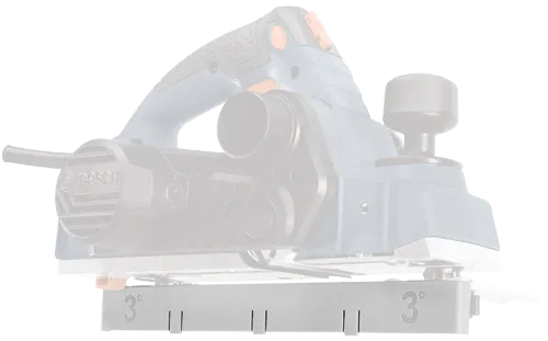 Bosch planer with "3°" markings.