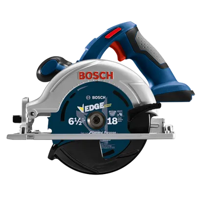 Bosch 6 1/2" circular saw, with EDGE EXTREME CARBIDE blade, "18" teeth.