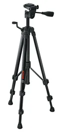 Bosch tripod, black, with red Bosch logo.
