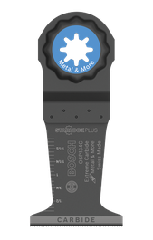 Bosch OSP134C Extreme Carbide blade, "Metal & More", with 1/2", 3/4", 1-1/4", 1-1/2" markings.