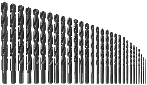 29 pc. Black Oxide Metal Drill Bit Set