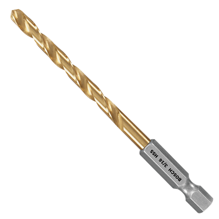 3/16 In. Impact Tough™ Titanium Nitride Coated Drill Bit