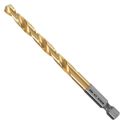 1/4 In. Impact Tough™ Titanium Nitride Coated Drill Bit