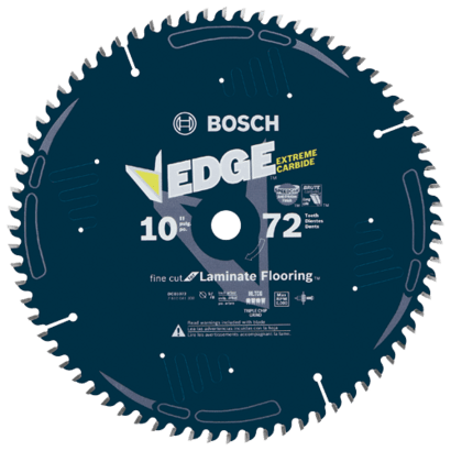 10 In. 72 Tooth Edge Table and Miter Saw Blade for Melamine, Laminate Flooring, Laminate Panels_DCB1072_Hero