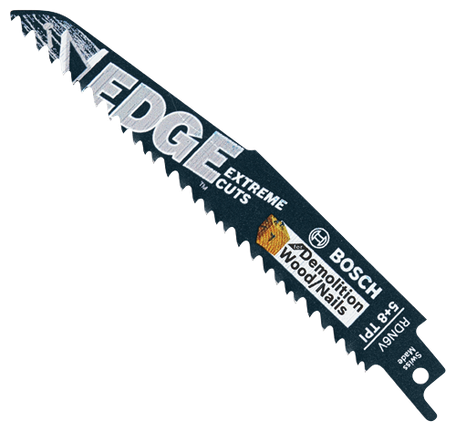 200 pc. 6 In. 5/8 TPI Edge Reciprocating Saw Blades for Wood/Nail Demolition (Bulk Pack)