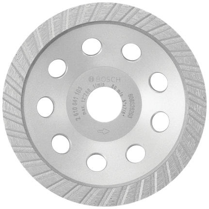 5 In. Turbo Diamond Cup Wheel for Concrete