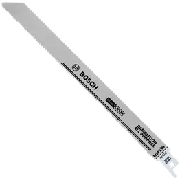 Bosch saw blade, with visible text "DEMOLITION ALL PURPOSE", "MX50B".