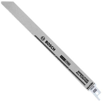 200 pc. 9 In. 5/8 V TPI All-Purpose Demolition for Wood with Nails Reciprocating Saw Blades