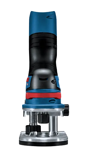 Bosch blue and black power tool, with red accents.