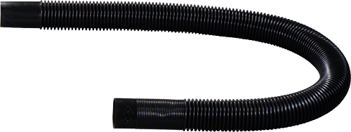 Black corrugated hose.