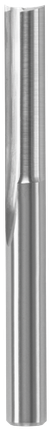 1/4 In. x 1 In. Solid Carbide Double-Flute O-Flute Router Bit