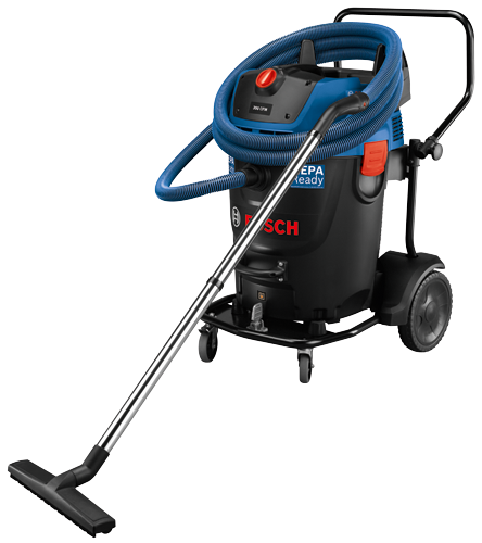 Bosch vacuum with "EPA Ready" and "300 CFM" markings.