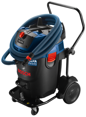 Bosch HEPA READY vacuum with hose and handle.