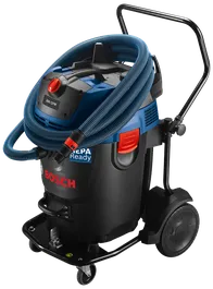 Bosch HEPA READY vacuum with hose and handle.