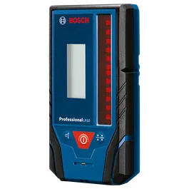 Bosch Professional LR10 receiver, with speaker, power, and leveling buttons.