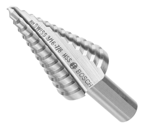 3/16 In. to 7/8 In. High-Speed Steel Turbo Step Drill Bit