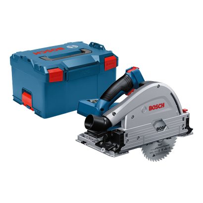 Bosch L-BOXX case and circular saw, with "BOSCH" visible text and "General Purpose" blade.