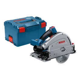 Bosch L-BOXX case and circular saw, with "BOSCH" visible text and "General Purpose" blade.
