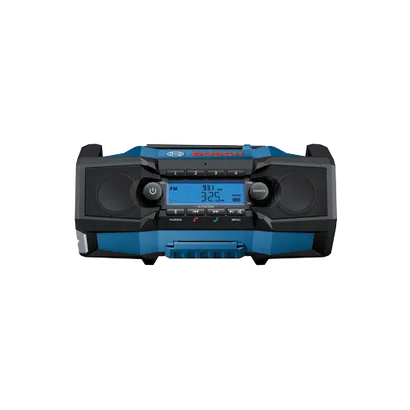 Bosch radio, with "BOSCH" visible, FM 93.1 MHZ, 3:25 PM, STEREO, and buttons for 1, 2, 3, 4, VOL, TUNE, SOURCE, MENU, OK, pairing, and autostore.