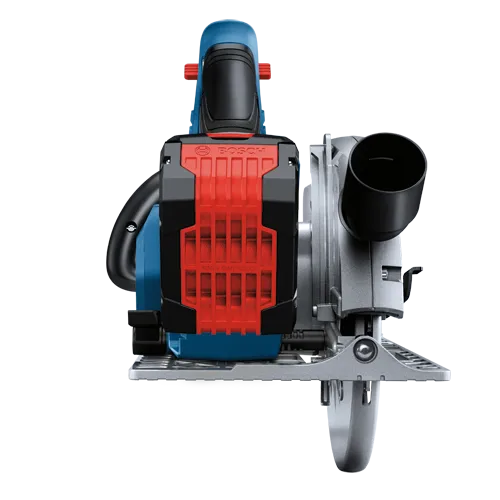 BOSCH circular saw, with "COOLING FINS" visible.