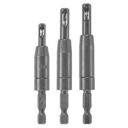 Three drill bits, with "USA" visible on the left bit.