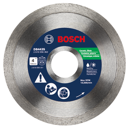4 In. Standard Continuous Rim Diamond Blade for Clean Cuts