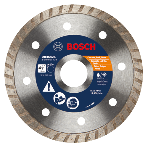 Bosch DB4542S 4 1/2", 7/8" circular blade, Max RPM 13,300/min.