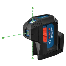 Bosch Professional GPL 100-30 G laser level, with green laser lines.