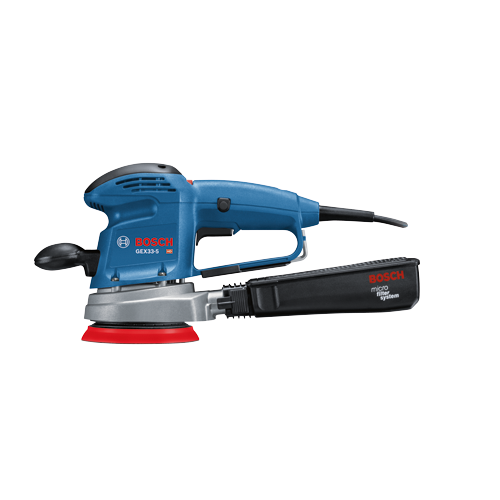 Bosch GEX33-5 sander with micro filter system.