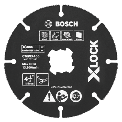 4-1/2 In. X-LOCK Carbide Multi-Wheel