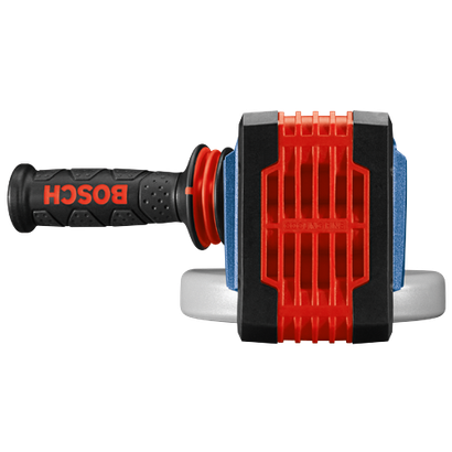 Bosch grinder with 'BOSCH' printed on the handle.