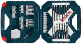 Bosch tool set with bits and drills.