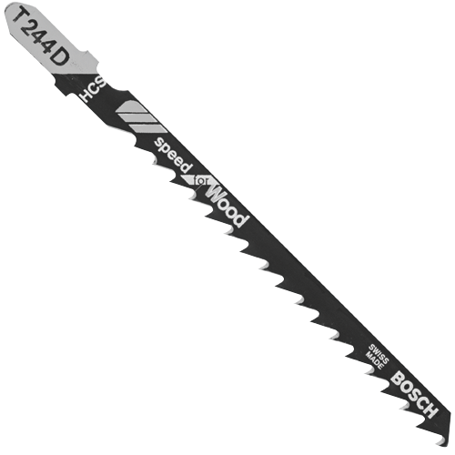Bosch T244D "speed Wood" saw blade, HCS, "SWISS MADE".