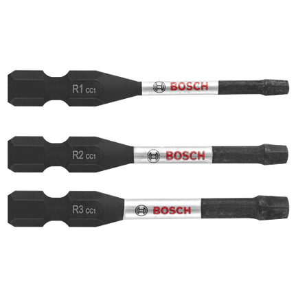 3 pc. Driven 2 In. Impact Square Power Bit Set