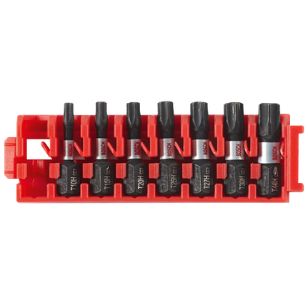 7 pc. Driven 1 In. Impact Torx® Security Bit Set with Clip for Custom Case System