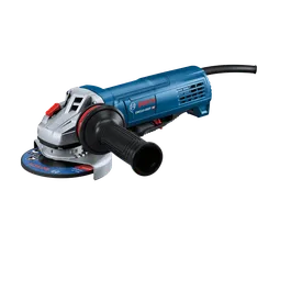 Bosch GWS10-450P HD angle grinder with a circular blade.
